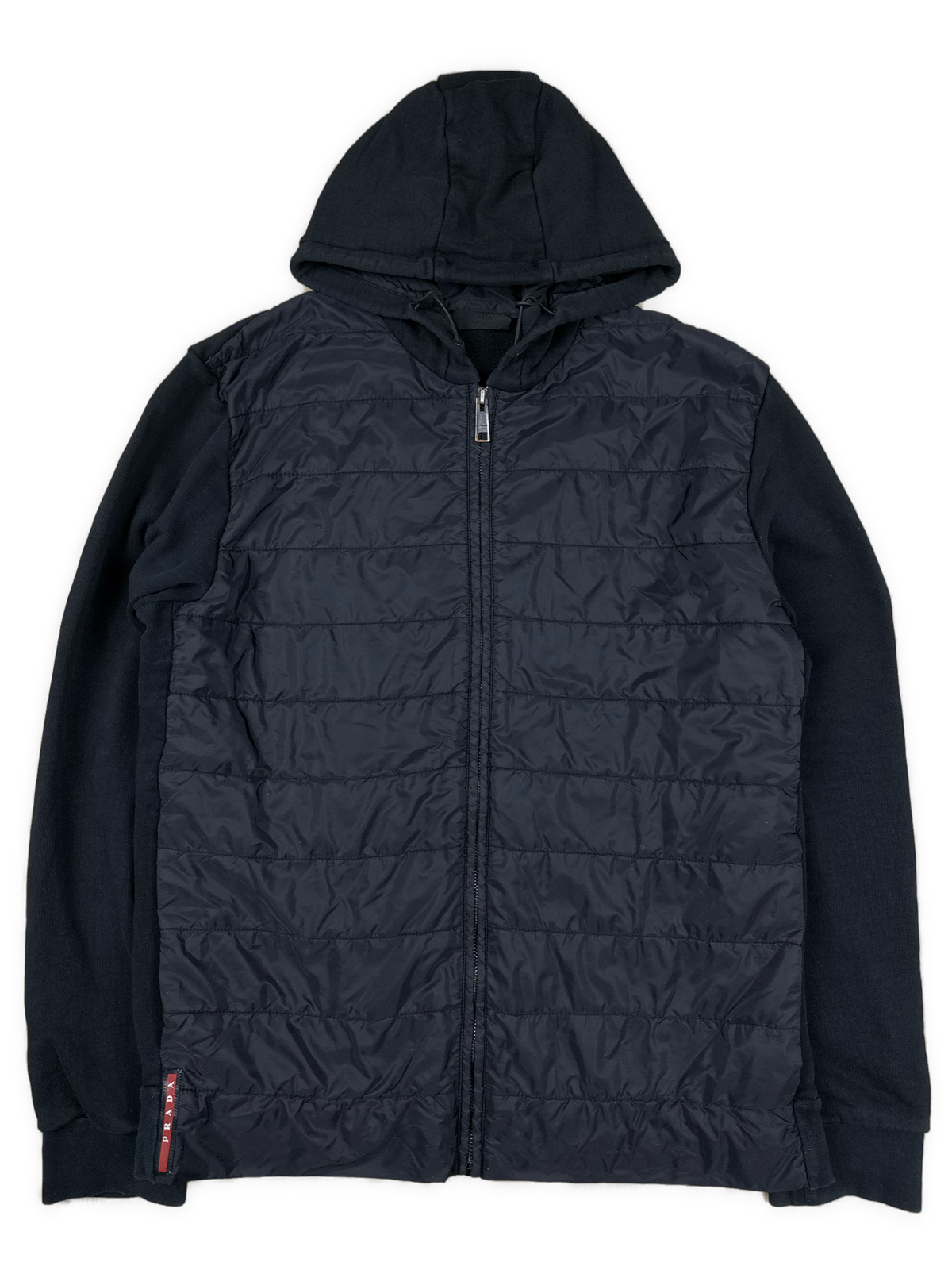 vintage Prada hybrid sweatjacket {L}