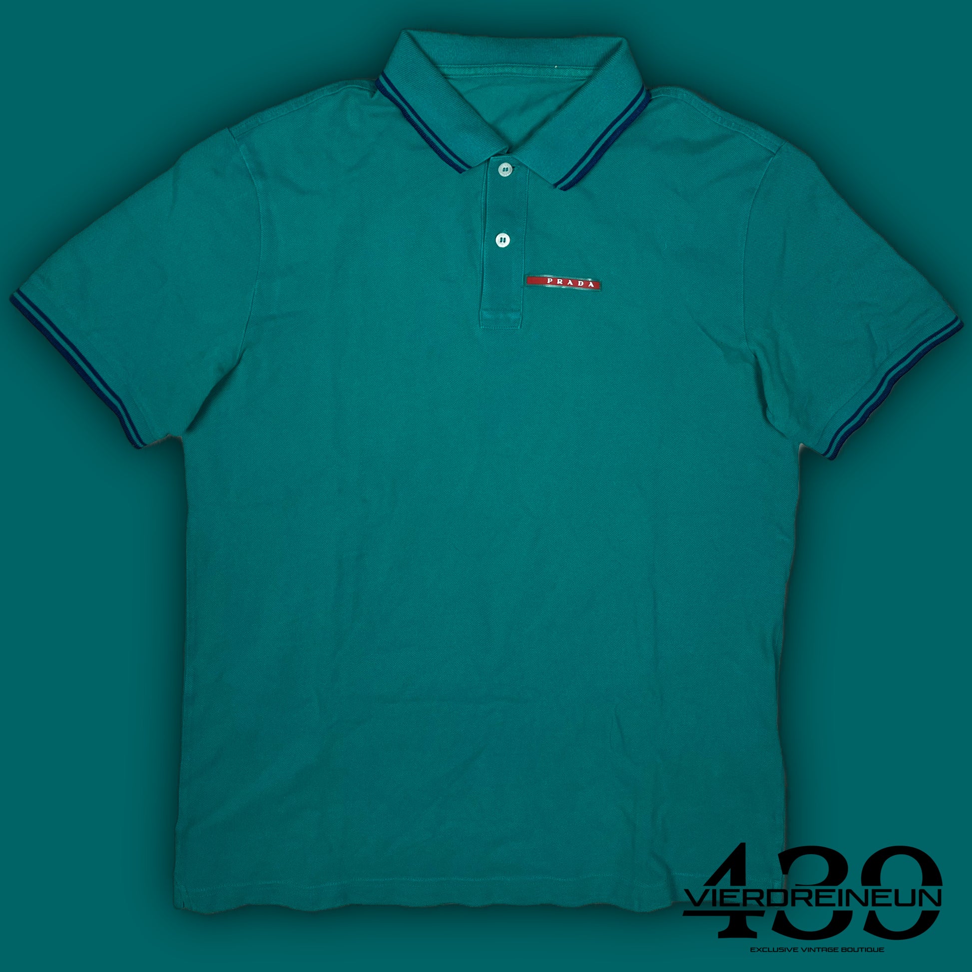 turquoise Prada polo {XL}