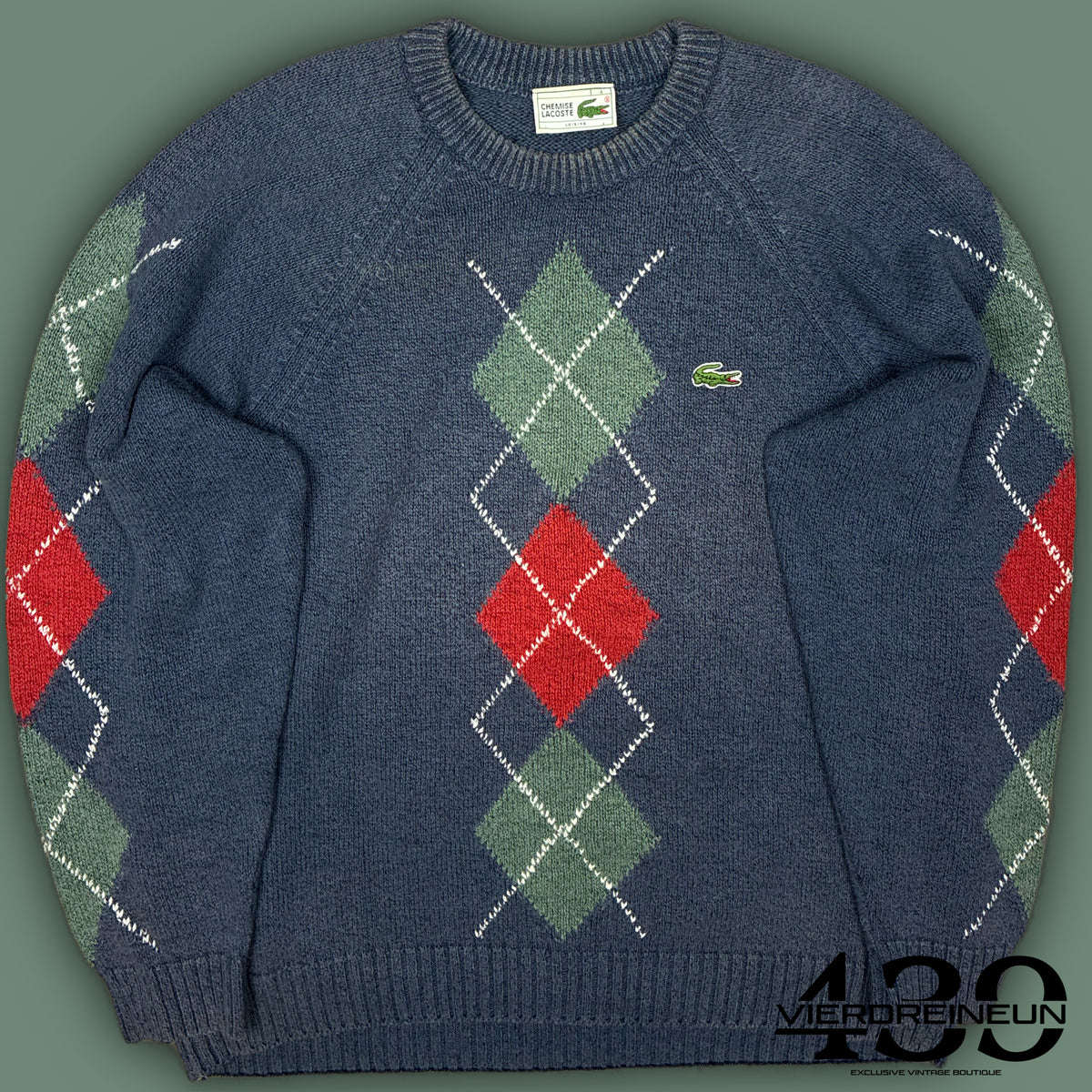 vintage Lacoste knittedsweater {M}
