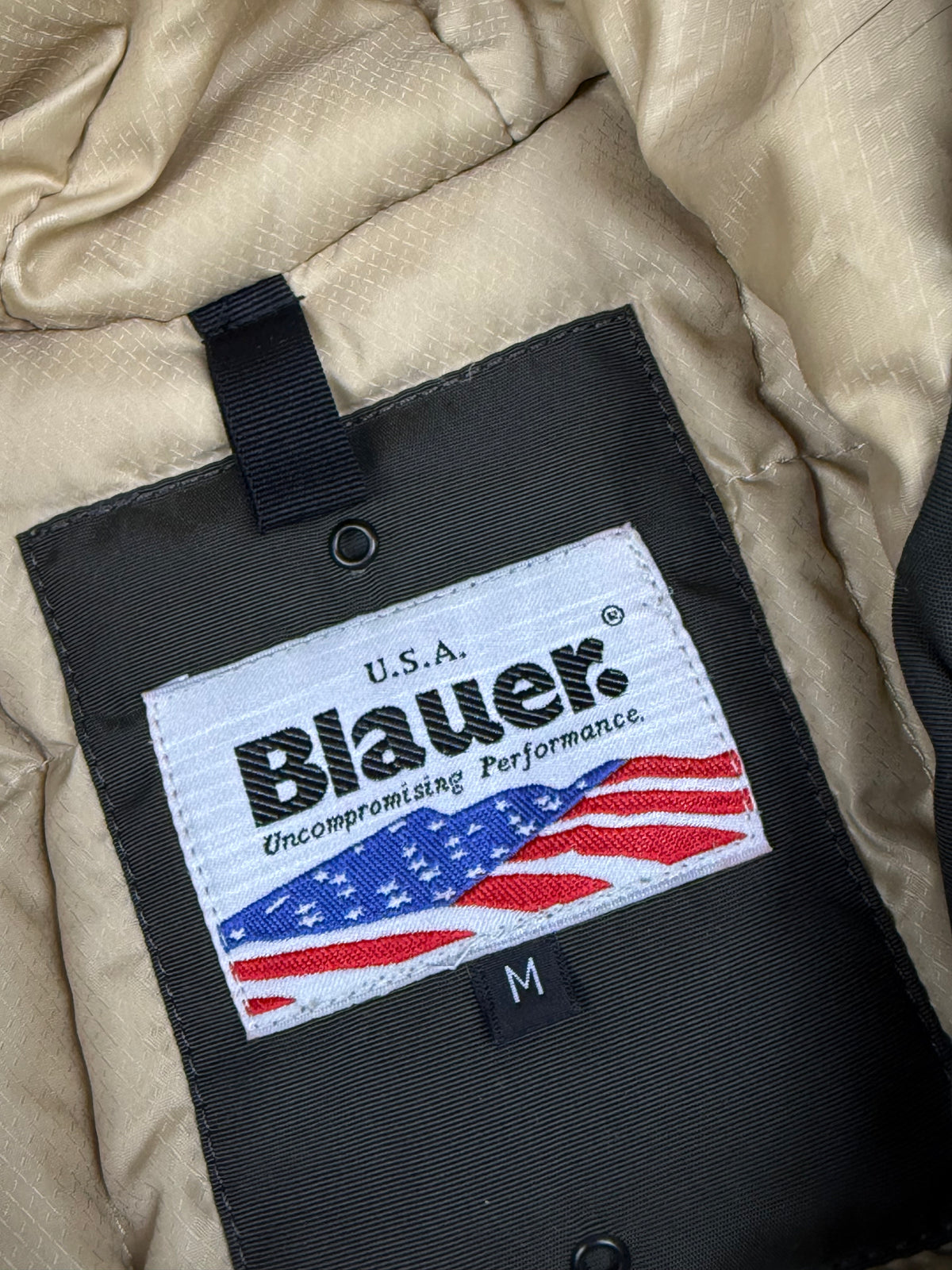 vintage Blauer winterjacket (real fur) {M}
