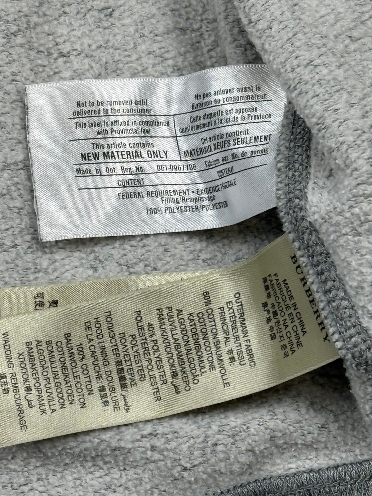 vintage Burberry sweatjacket