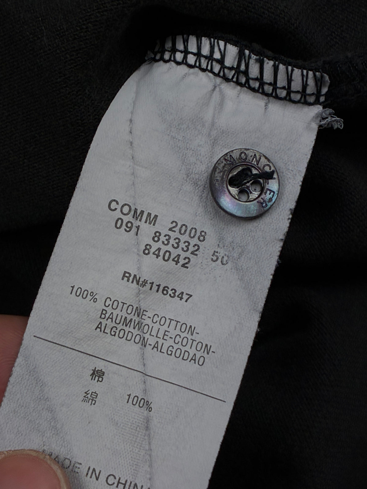 vintage Moncler polo long {S}