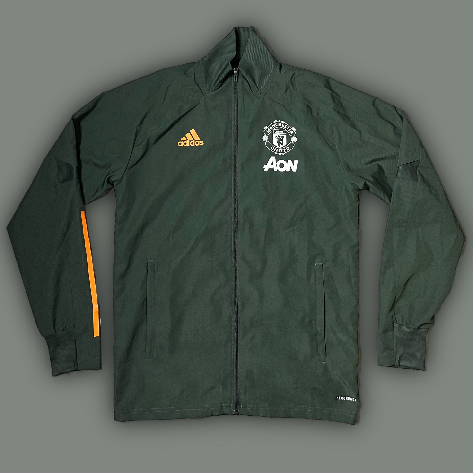 khaki Adidas Manchester United windbreaker {S}