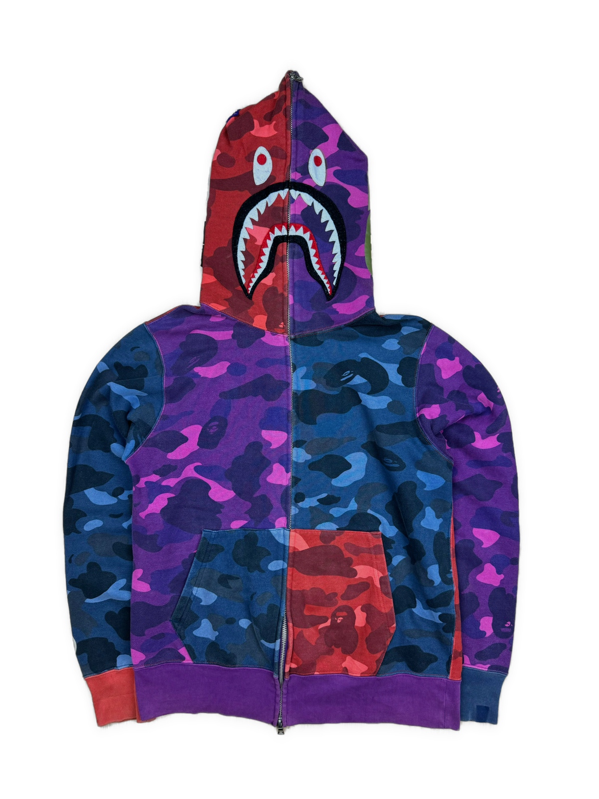 vintage BAPE a bathing ape shark fullzipper