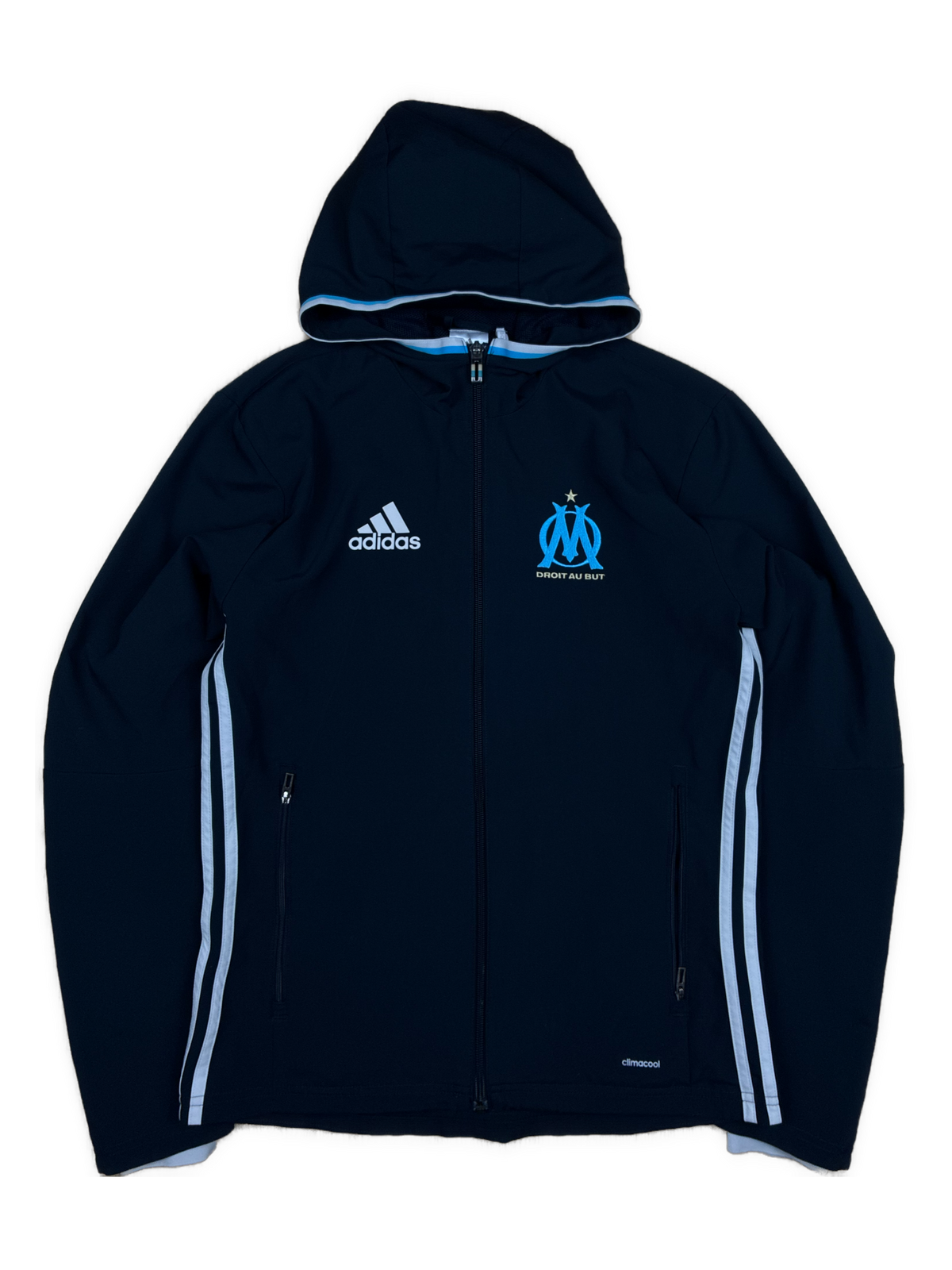 vintage Adidas Olympique Marseille windbreaker {S}