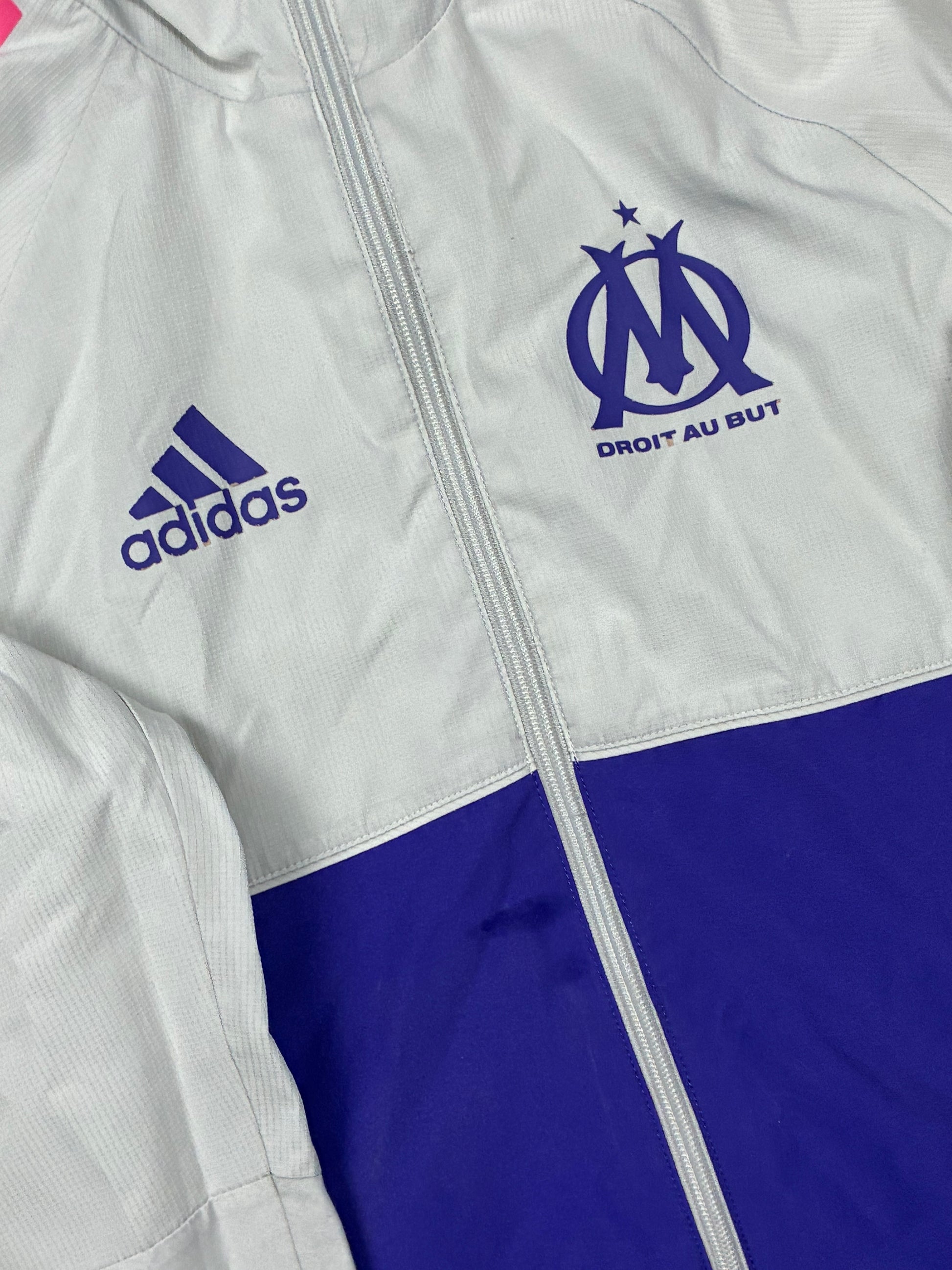 pink Adidas Olympique Marseille windbreaker {XS}