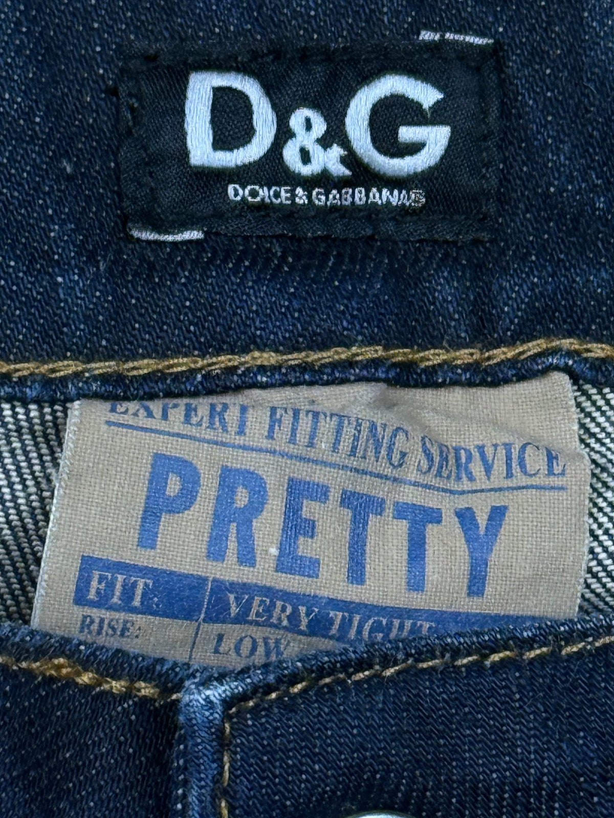vintage Dolce & Gabbana capri 3/4 jeans {S}