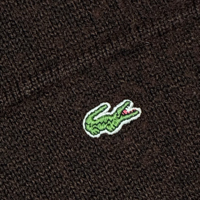 vintage brown Lacoste sweatjacket {XL}