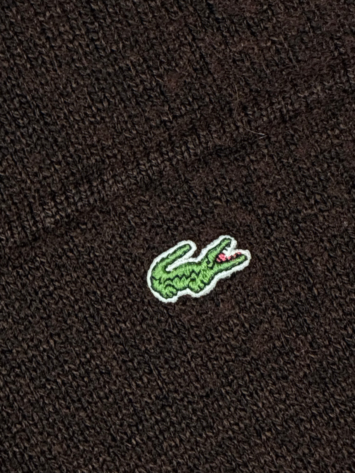vintage brown Lacoste sweatjacket {XL}
