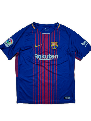 blue Nike Fc Barcelona home jersey {S}