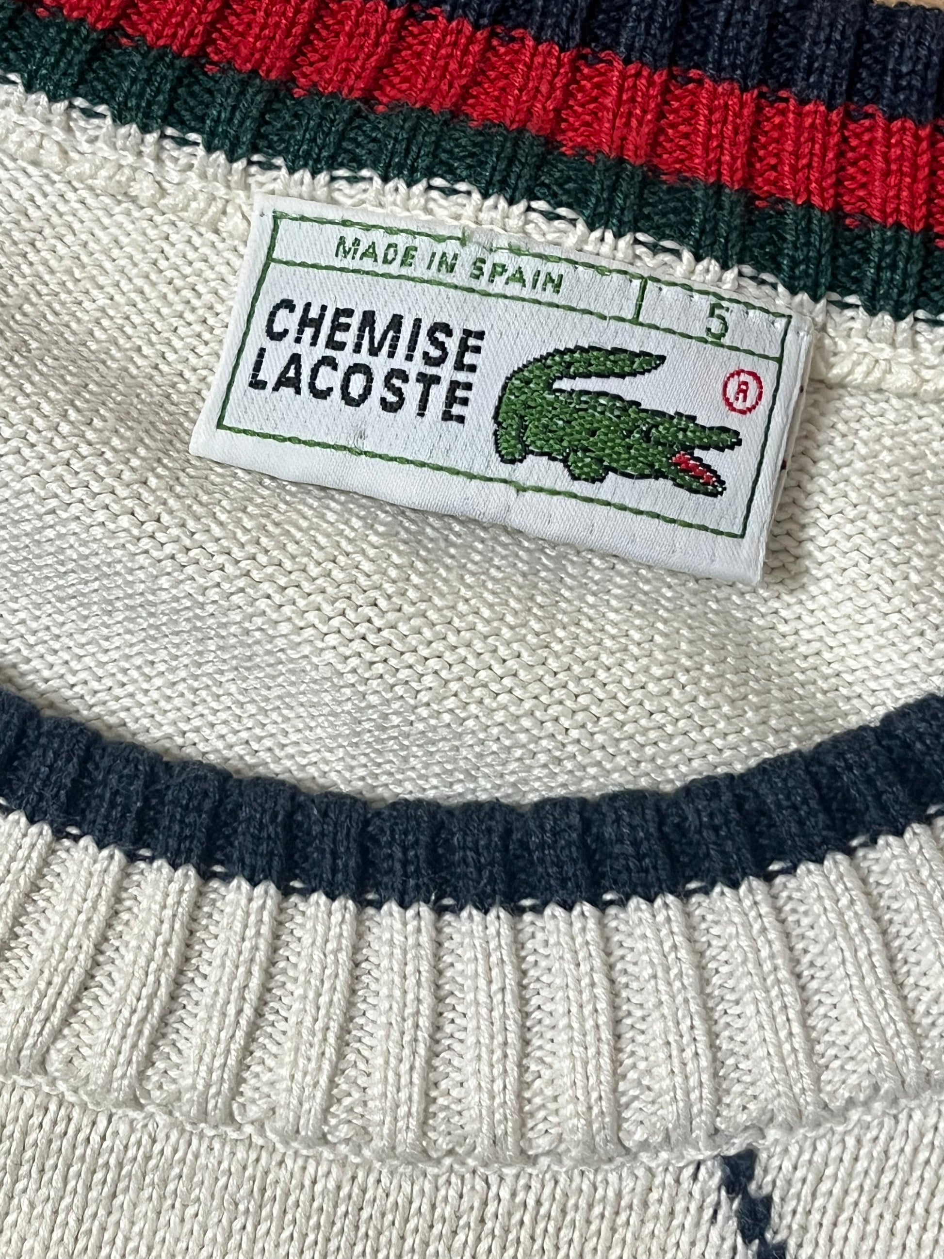 vintage Lacoste knittedsweater {L}