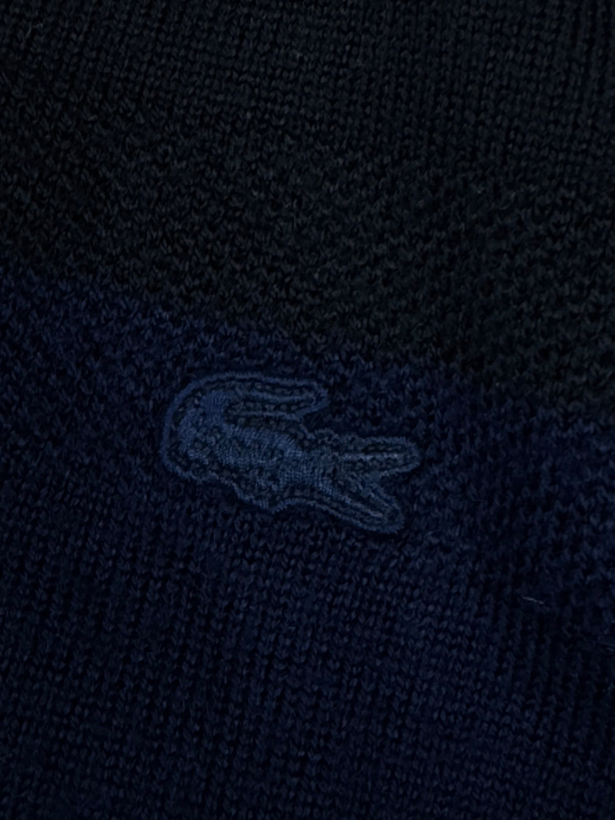 vintage navyblue Lacoste knittedsweater {L}