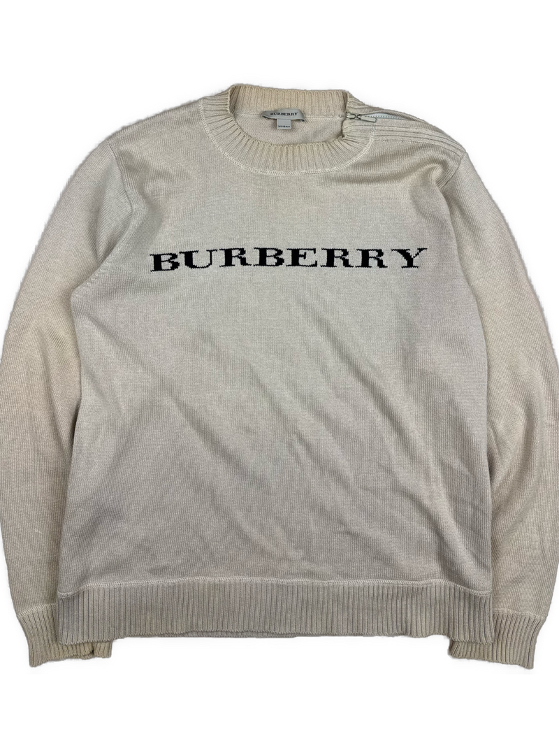 vintage Burberry knittedsweater {S}