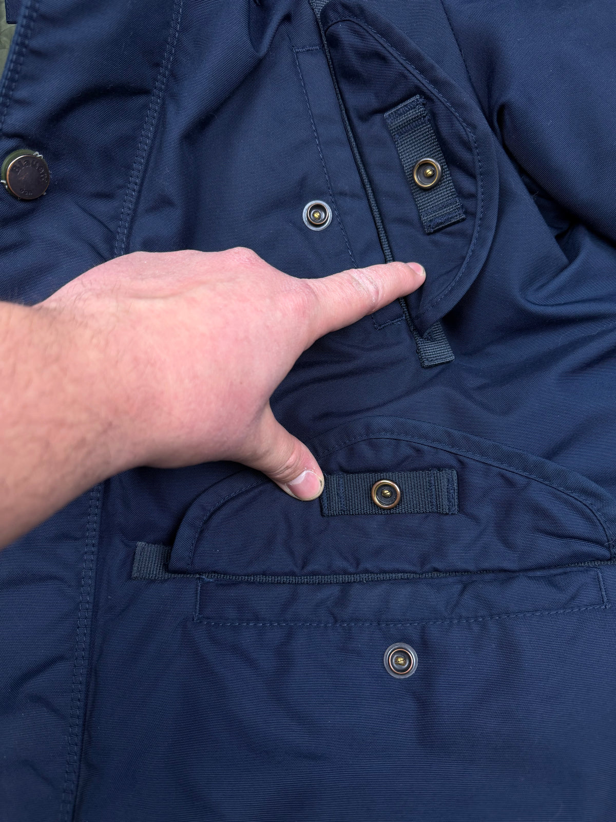 vintage Blauer winterjacket (real fur) {M}