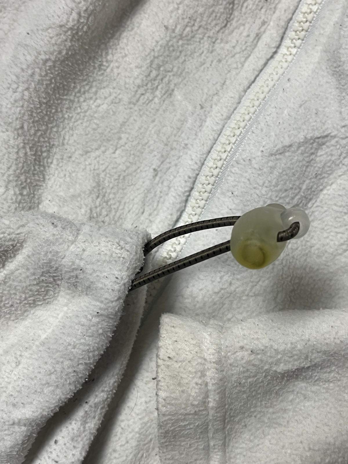 white North Face fleecejacket {M}