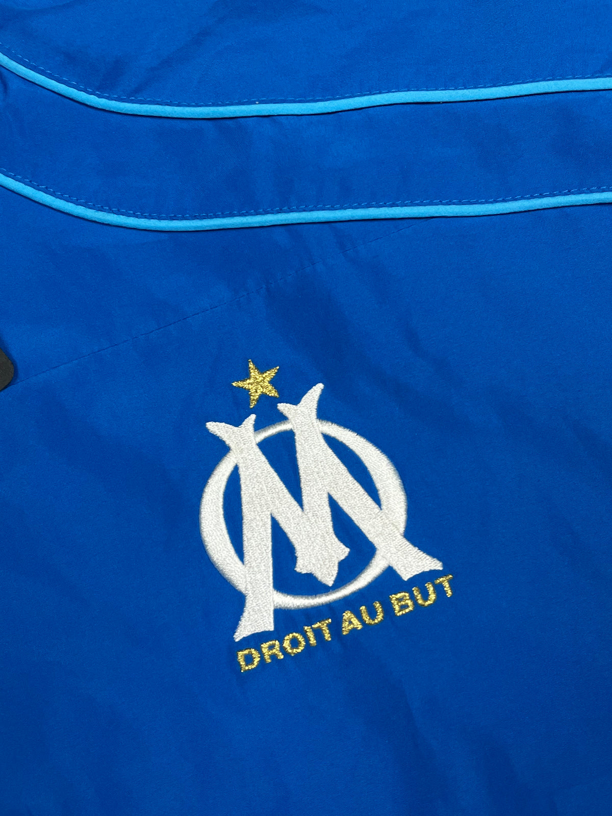 vintage Adidas Olympique Marseille halfzip windbreaker {XL}