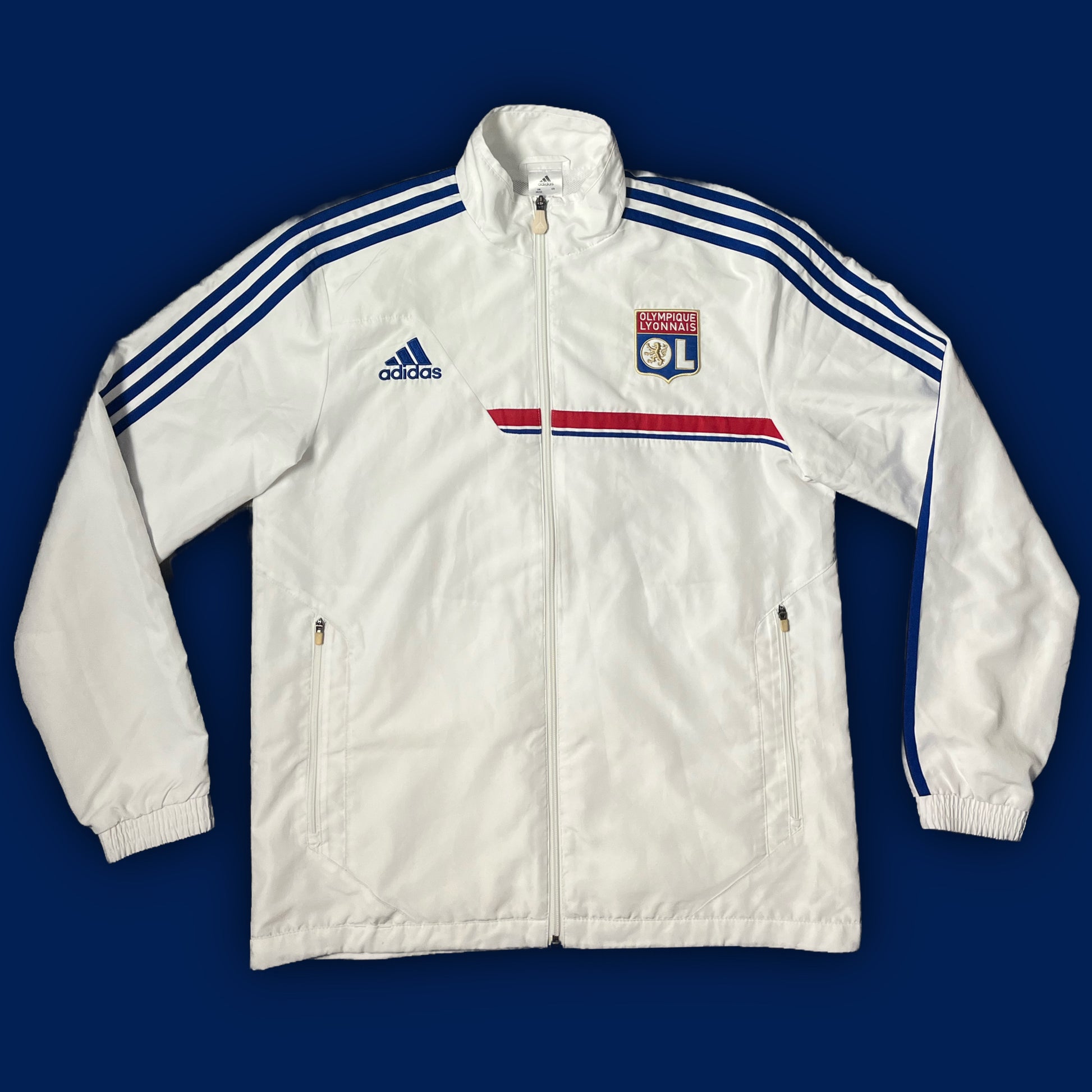 vintage Adidas Olympique Lyon windbreaker {L}