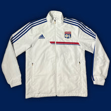 Load image into Gallery viewer, vintage Adidas Olympique Lyon windbreaker {L}
