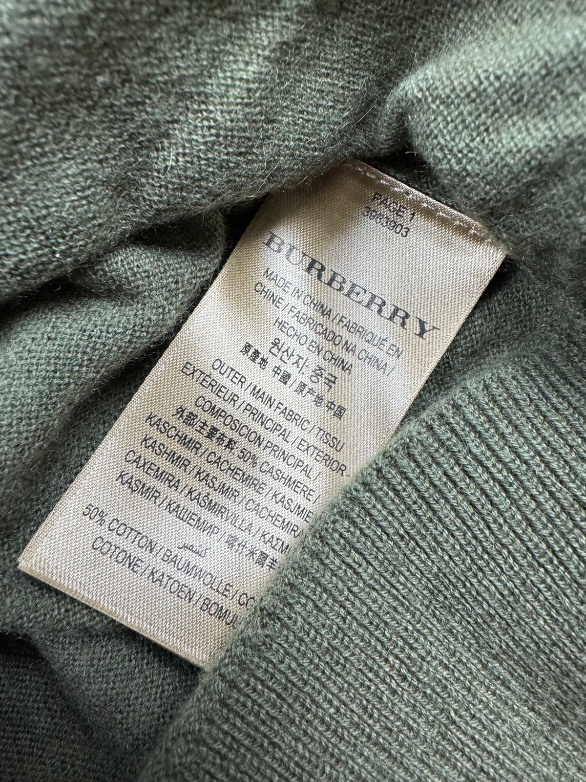 vintage Burberry knittedsweater {S}