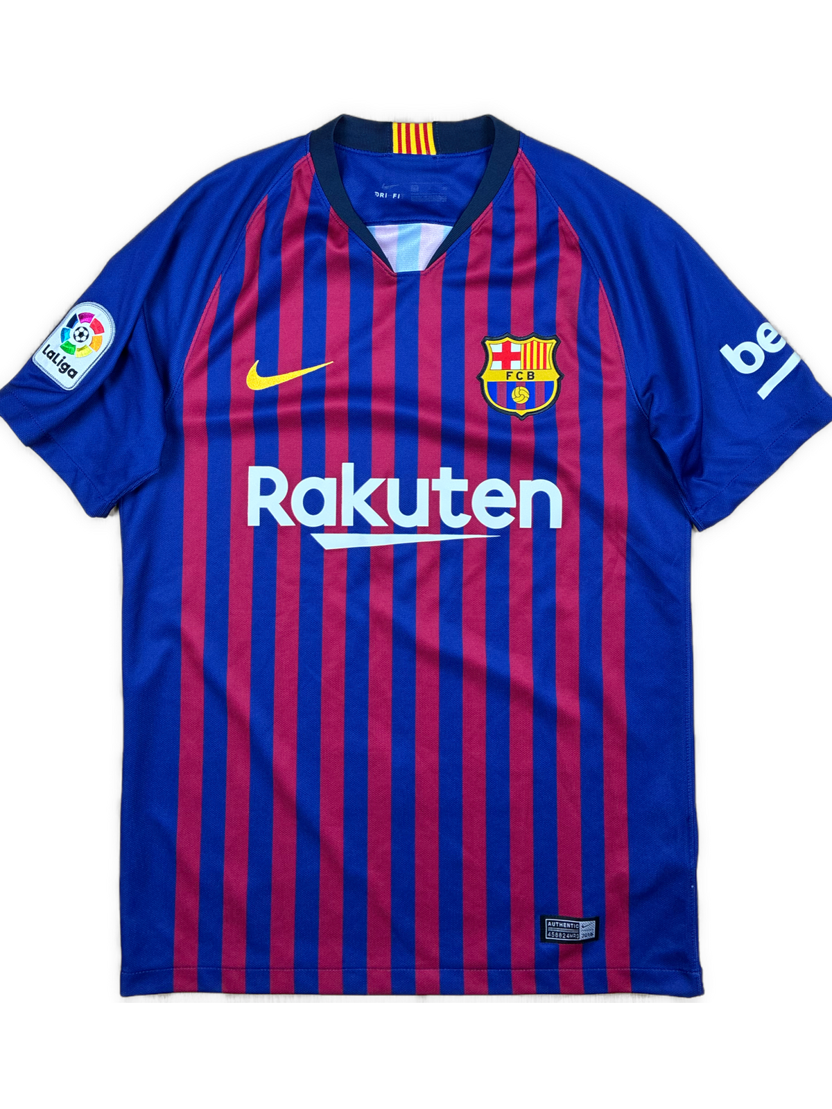 navyblue Nike Fc Barcelona home jersey {S}