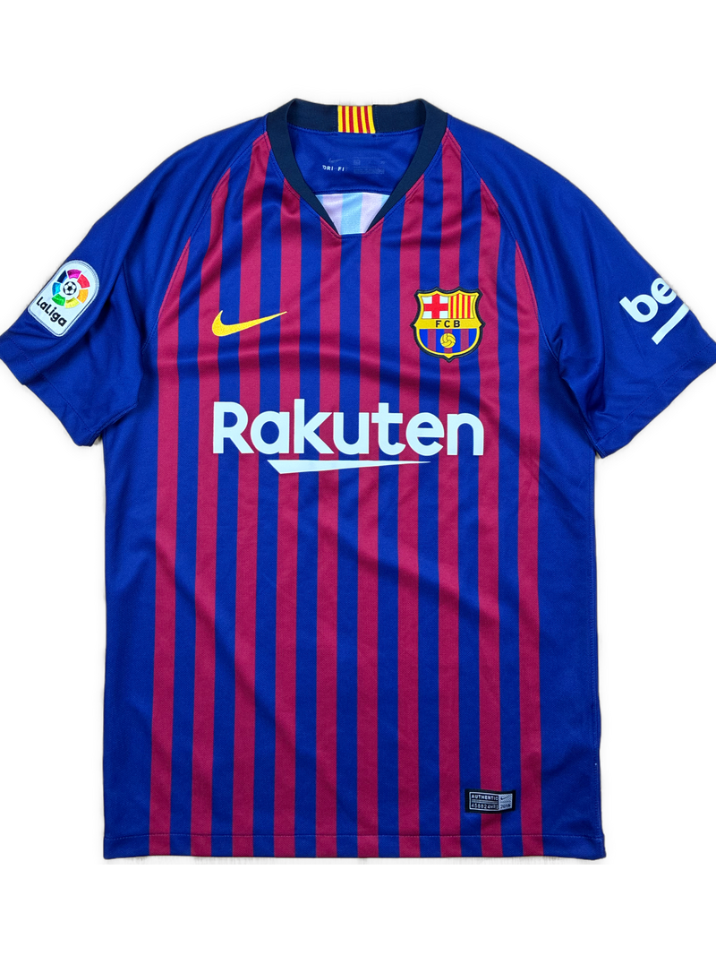 navyblue Nike Fc Barcelona home jersey {S}