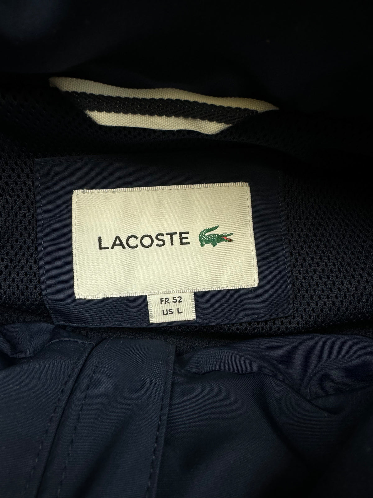 navyblue Lacoste windbreaker {L}