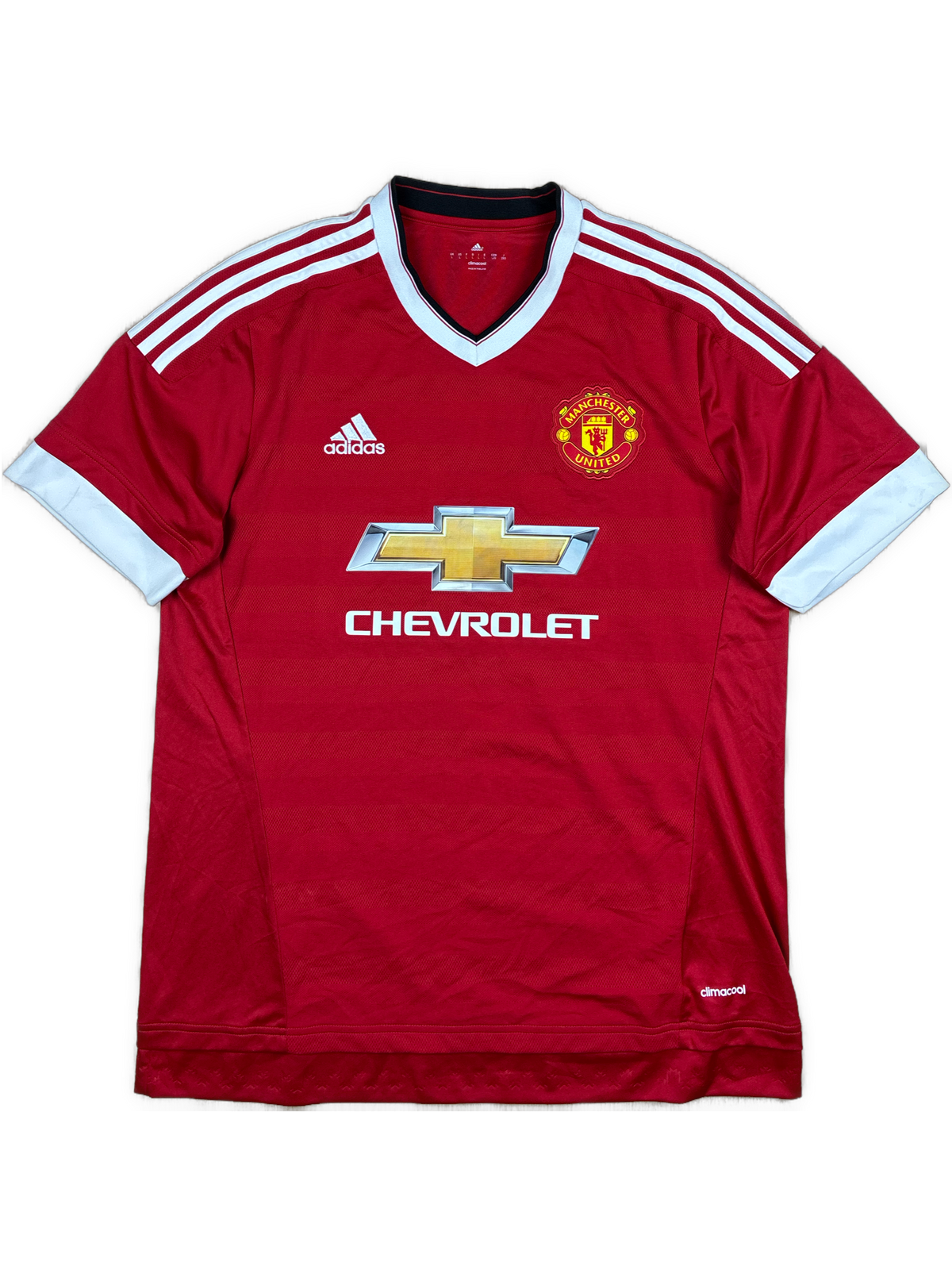 vintage Adidas Manchester United home jersey {L}