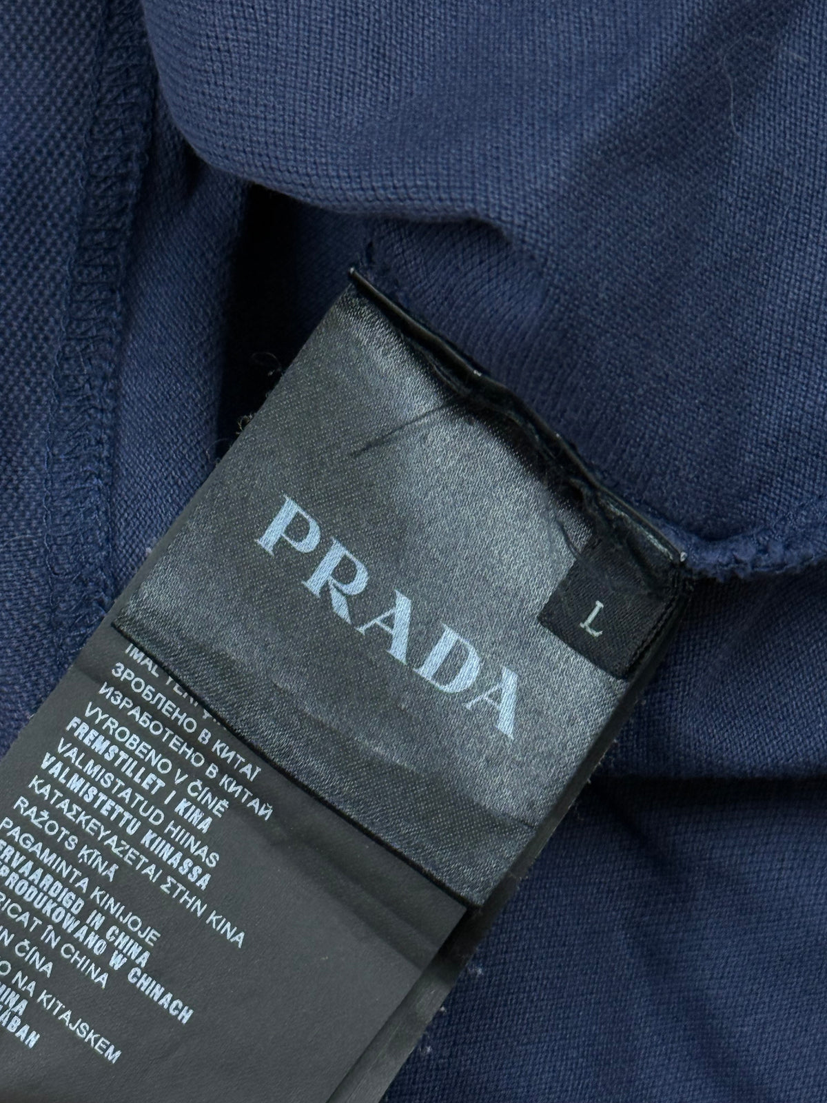 navyblue Prada polo long