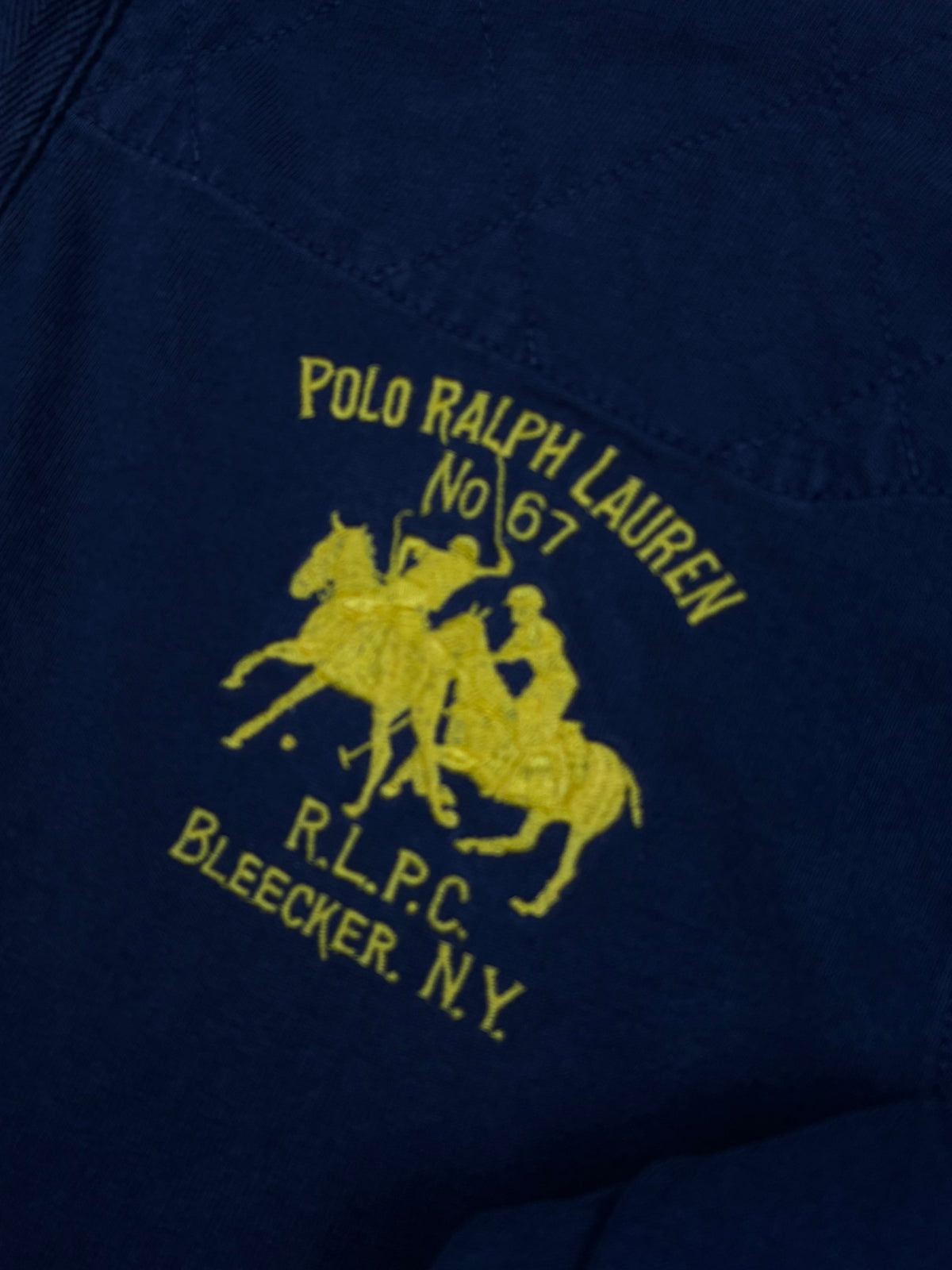 vintage navyblue Polo Ralph Lauren polo long {XL}