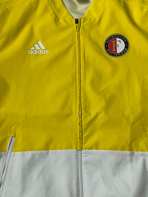 yellow Adidas Feyernord Rotterdam windbreaker {L}