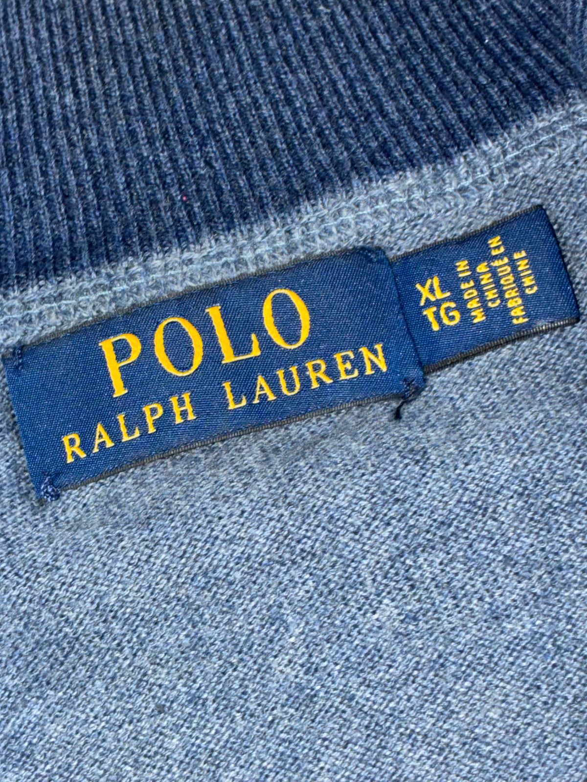 babyblue Polo Ralph Lauren quarterzip {XL}