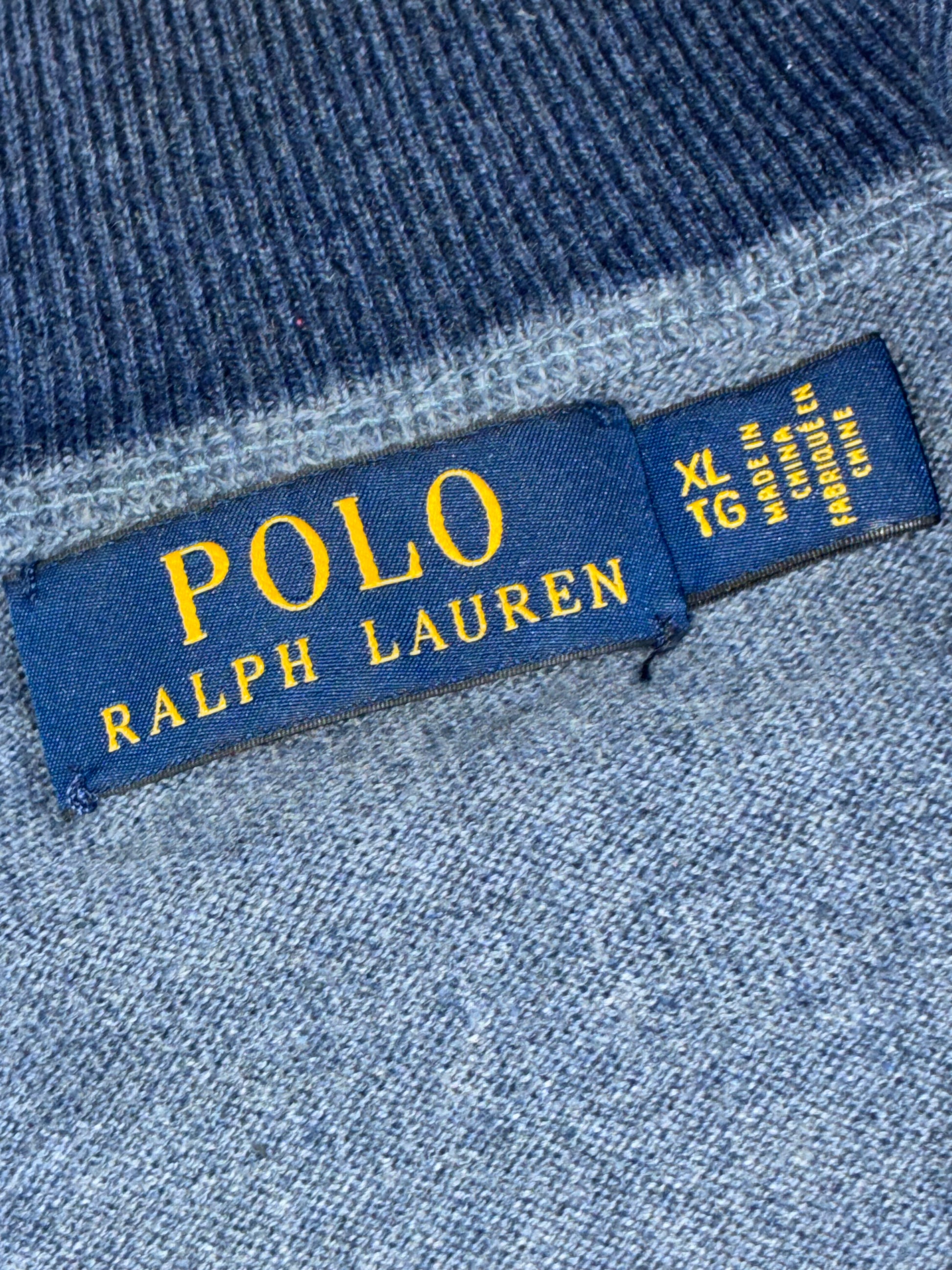 babyblue Polo Ralph Lauren quarterzip {XL}