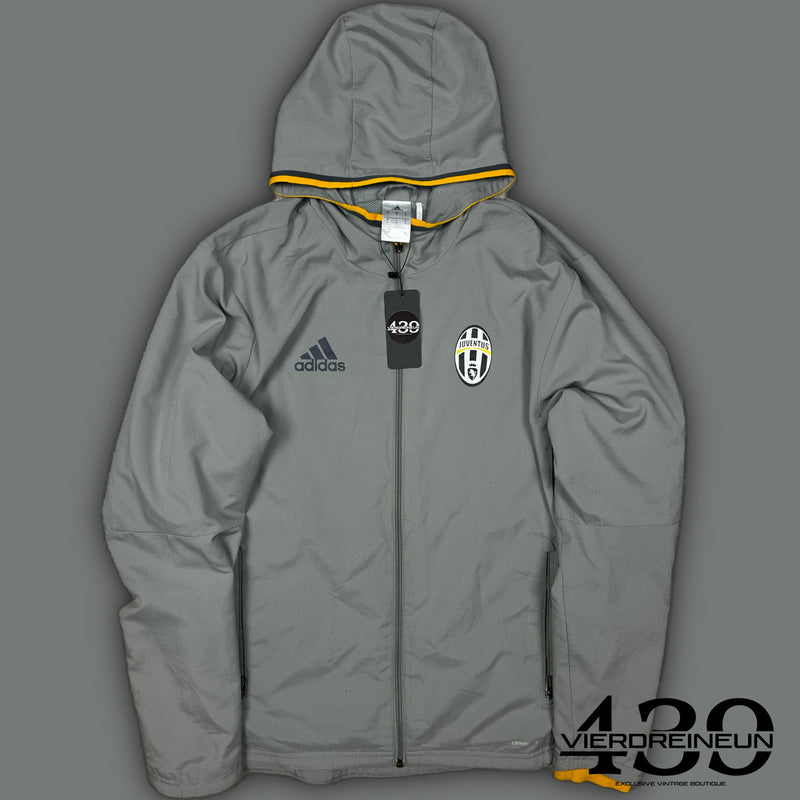 grey Adidas Juventus Turin windbreaker {S}