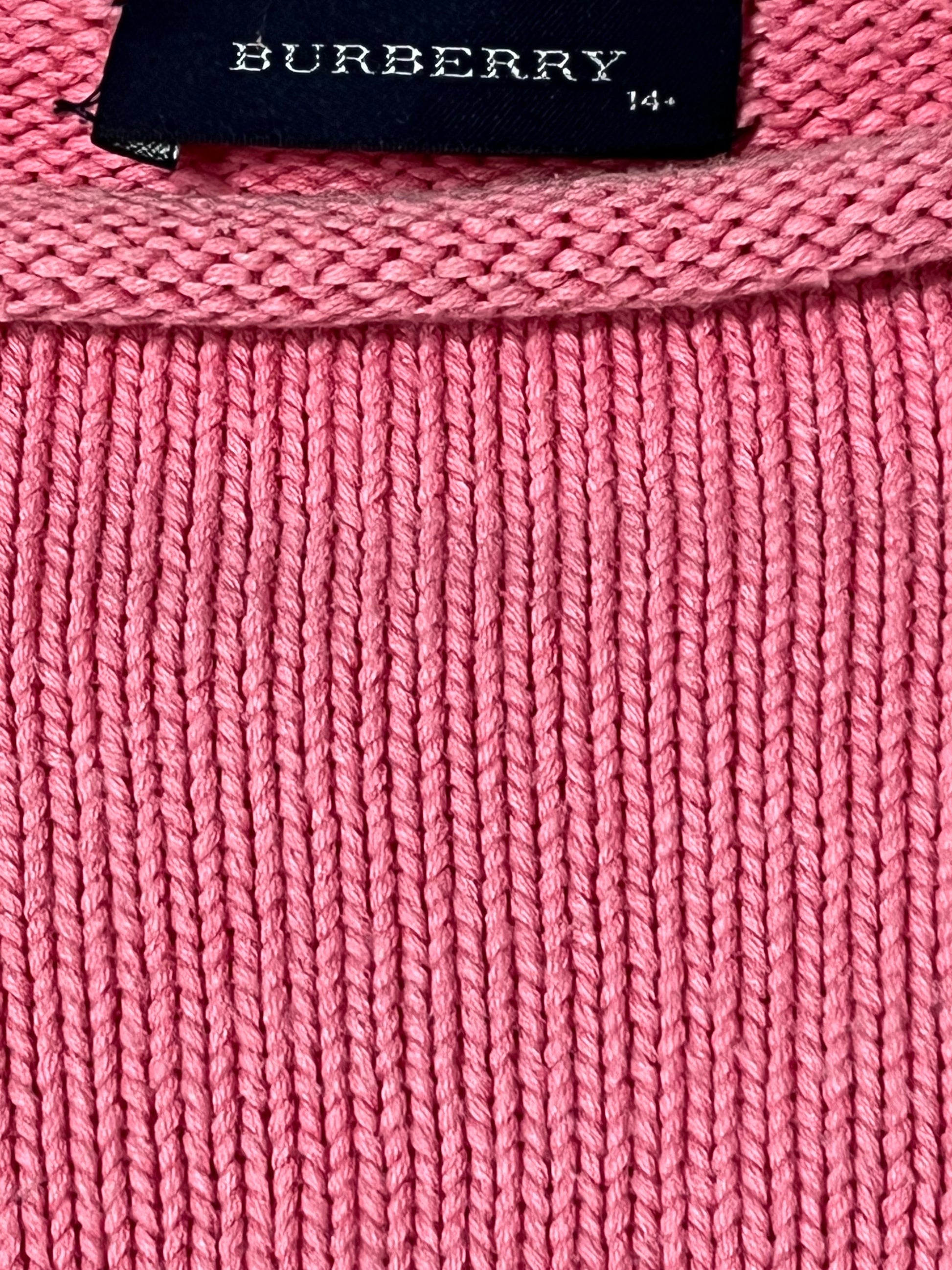 vintage pink Burberry knittedsweater {S}