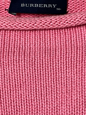 vintage pink Burberry knittedsweater {S}