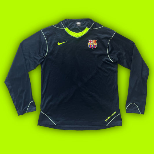 vintage Nike Fc Barcelona long trainingjersey {L}