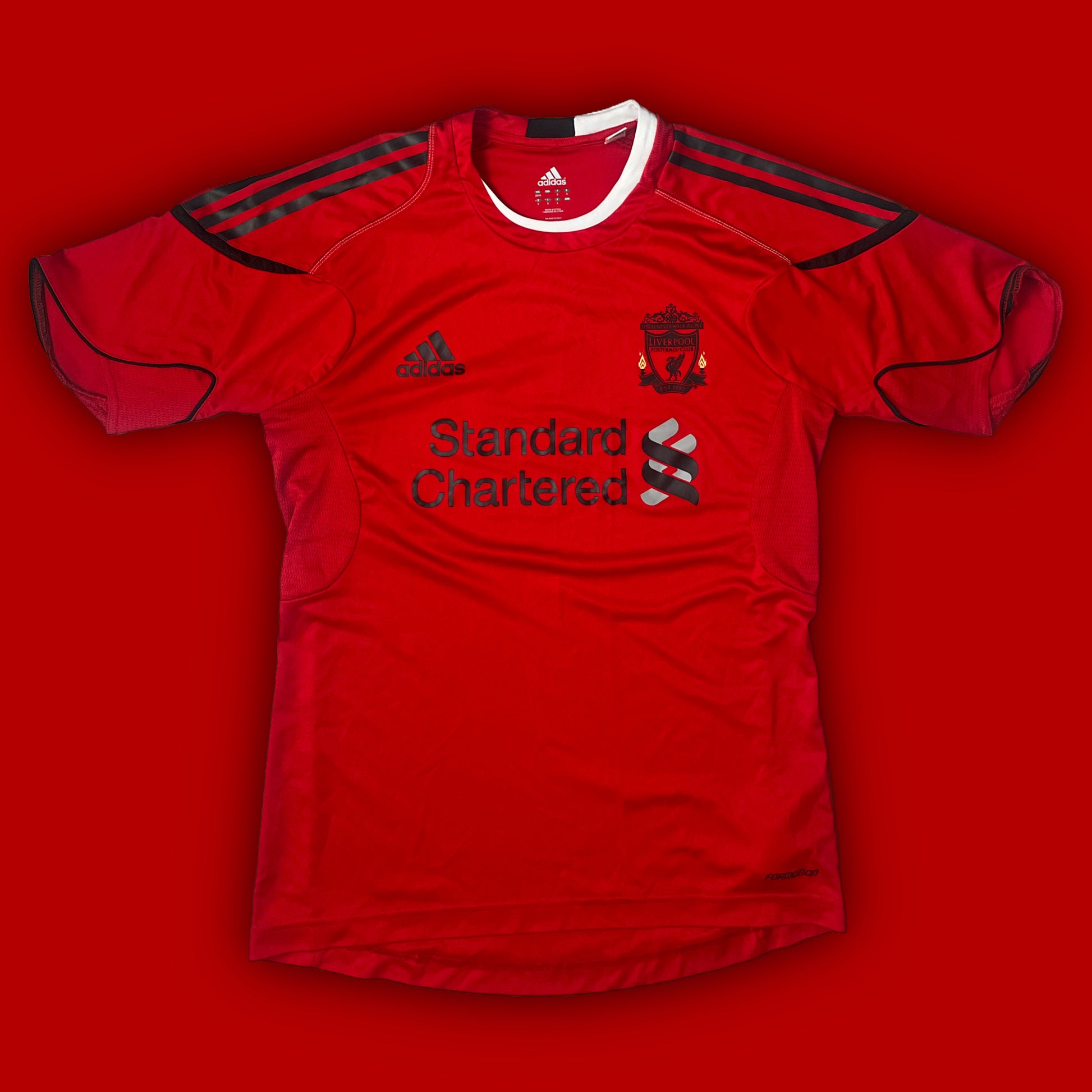 vintage Adidas Fc Liverpool trainingsjersey {L}