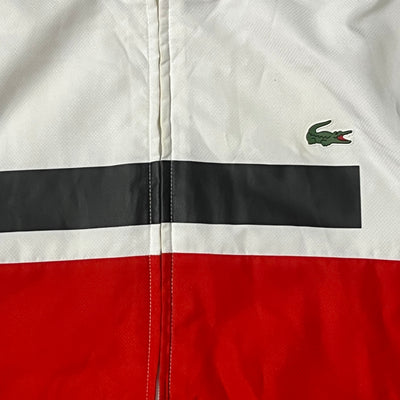 red/white Lacoste windbreaker {S}