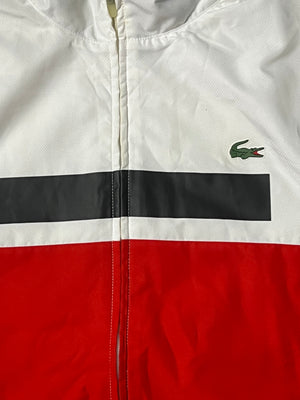 red/white Lacoste windbreaker {S}