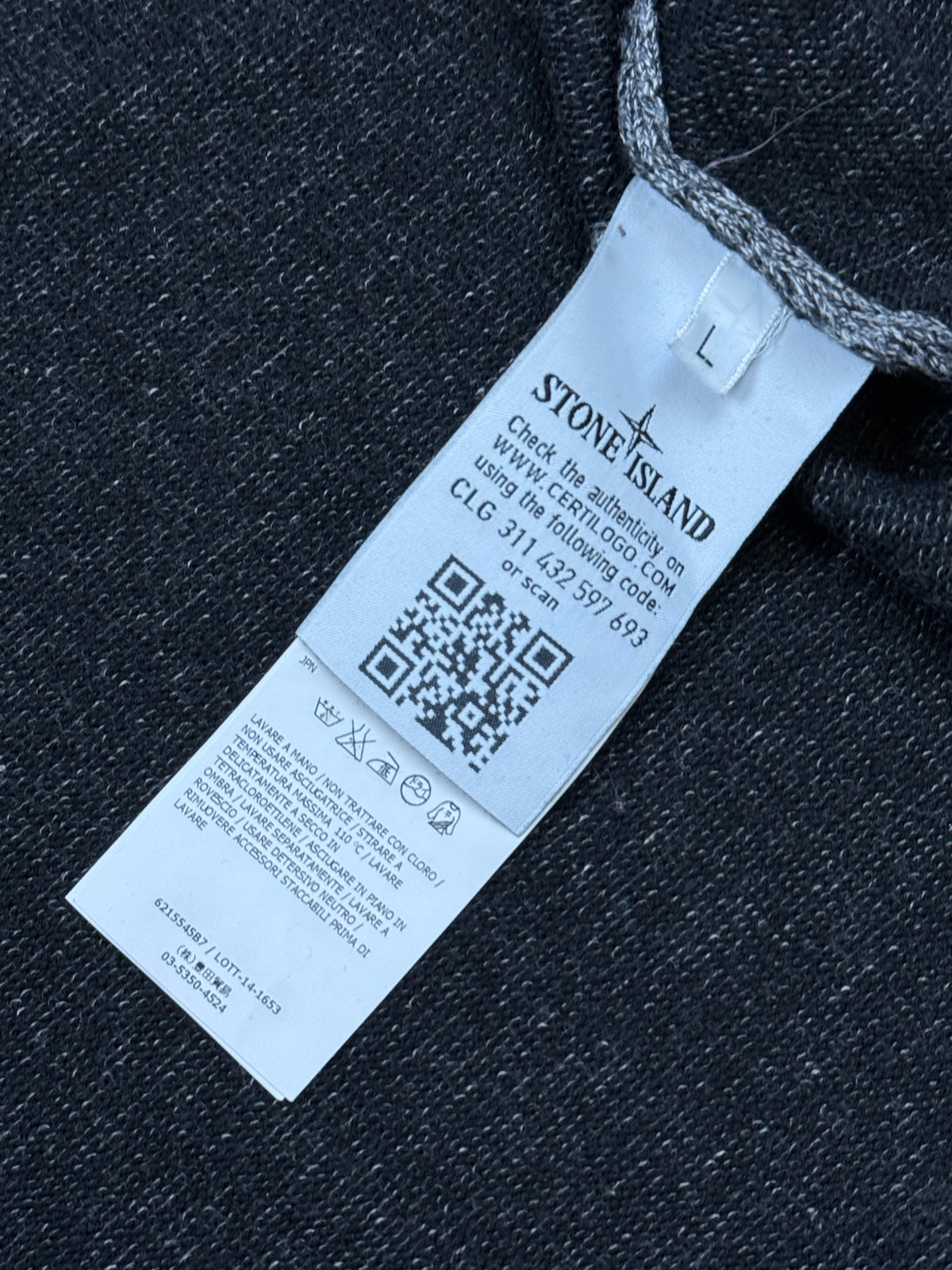 vintage Stone Island sweatjacket {L}