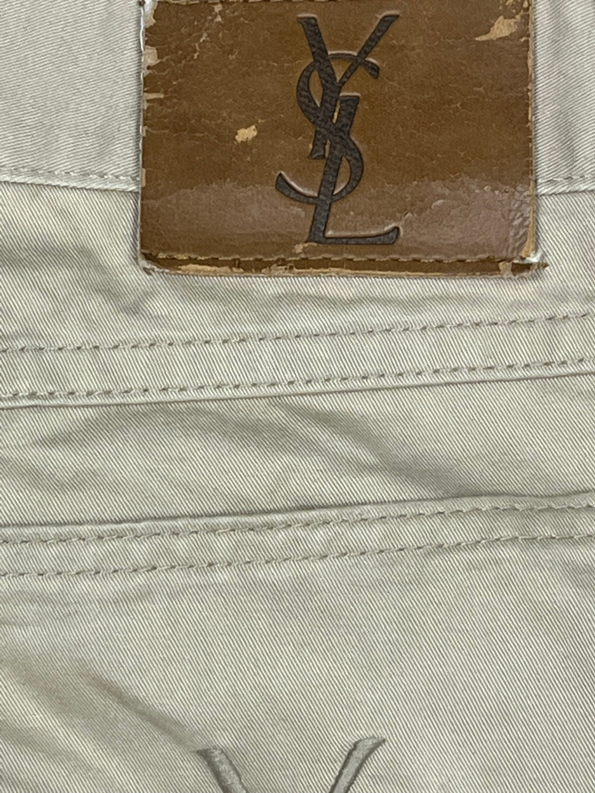 vintage YSL Yves Saint Laurent beige pants {M}