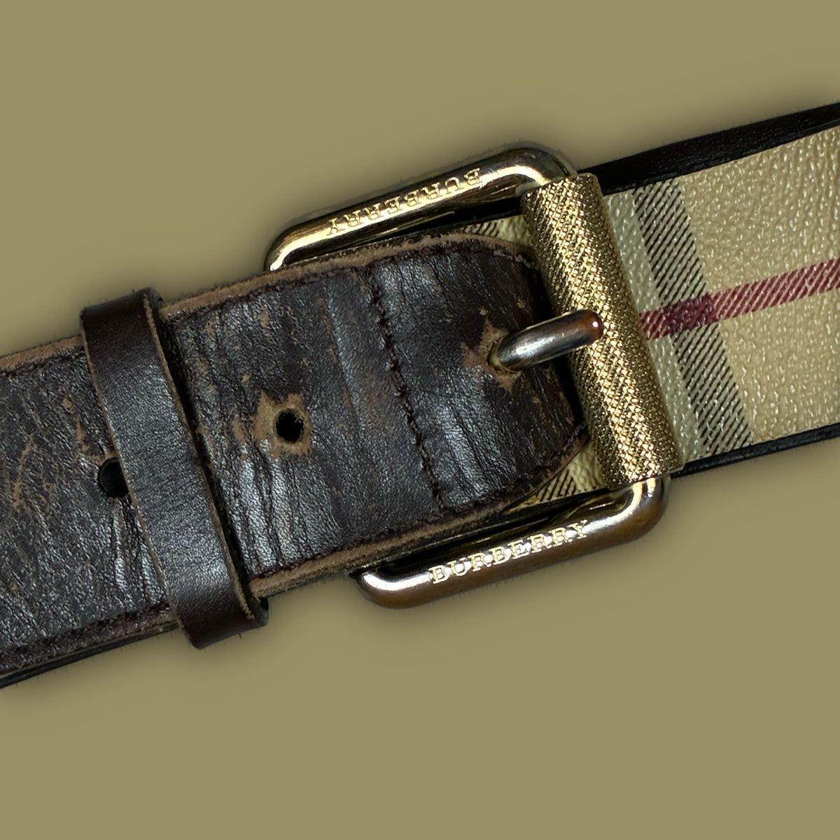 vintage Burberry belt