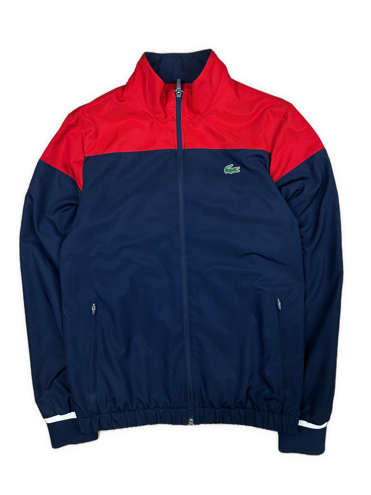 red Lacoste windbreaker {S}