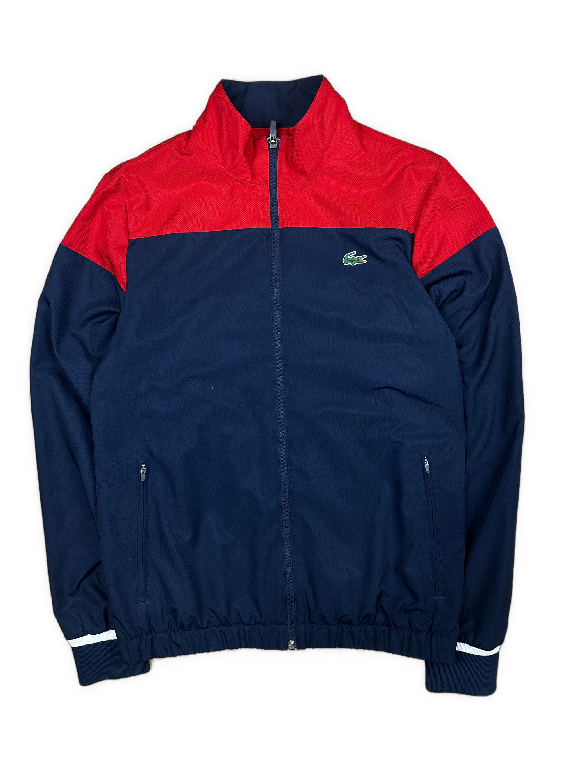 red Lacoste windbreaker {S}