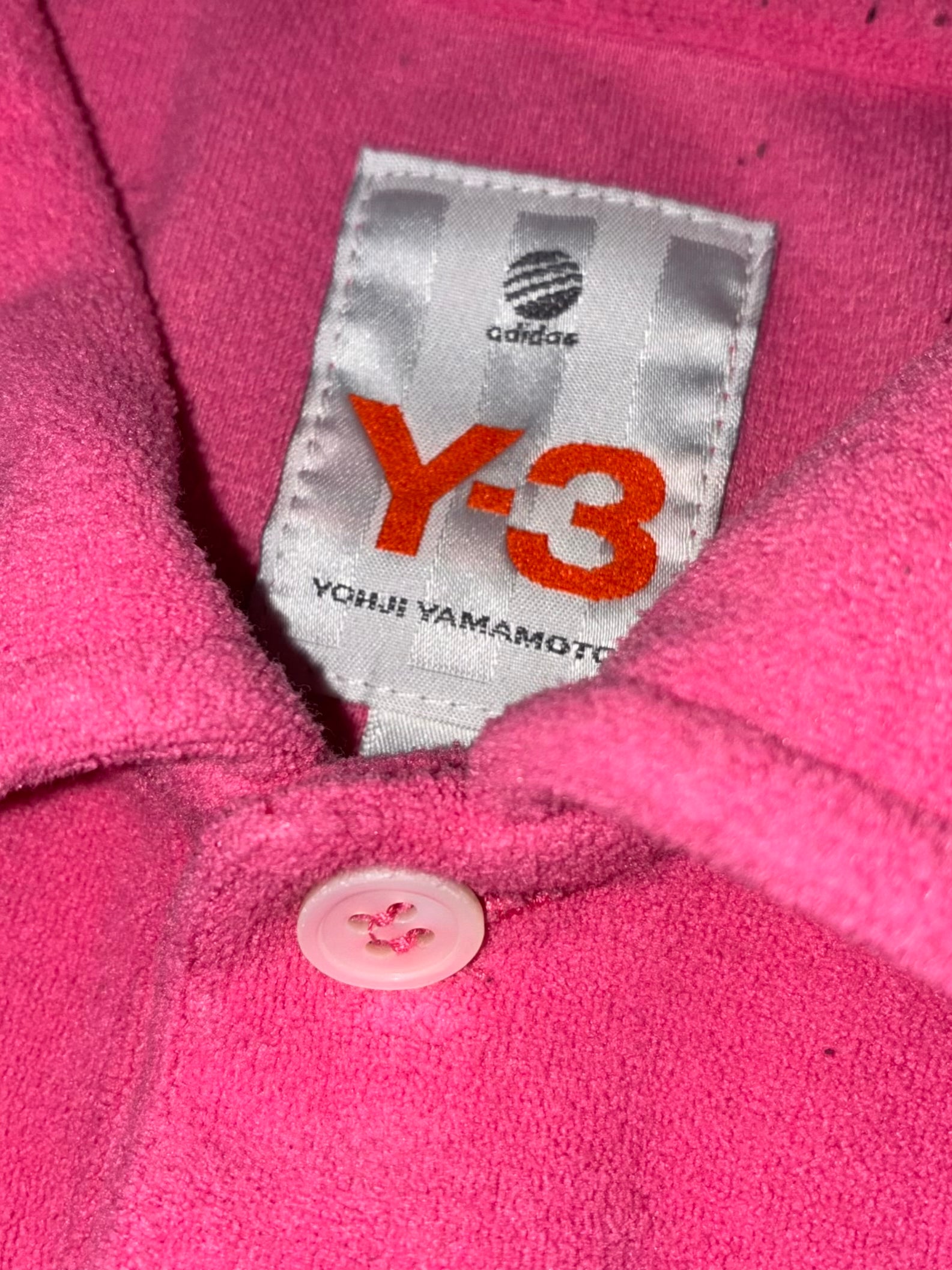 pink Adidas Y-3 Yohji Yamamoto polo {M}