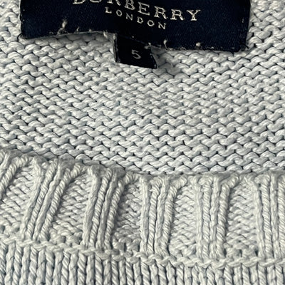 vintage babyblue Burberry knittedsweater {M}