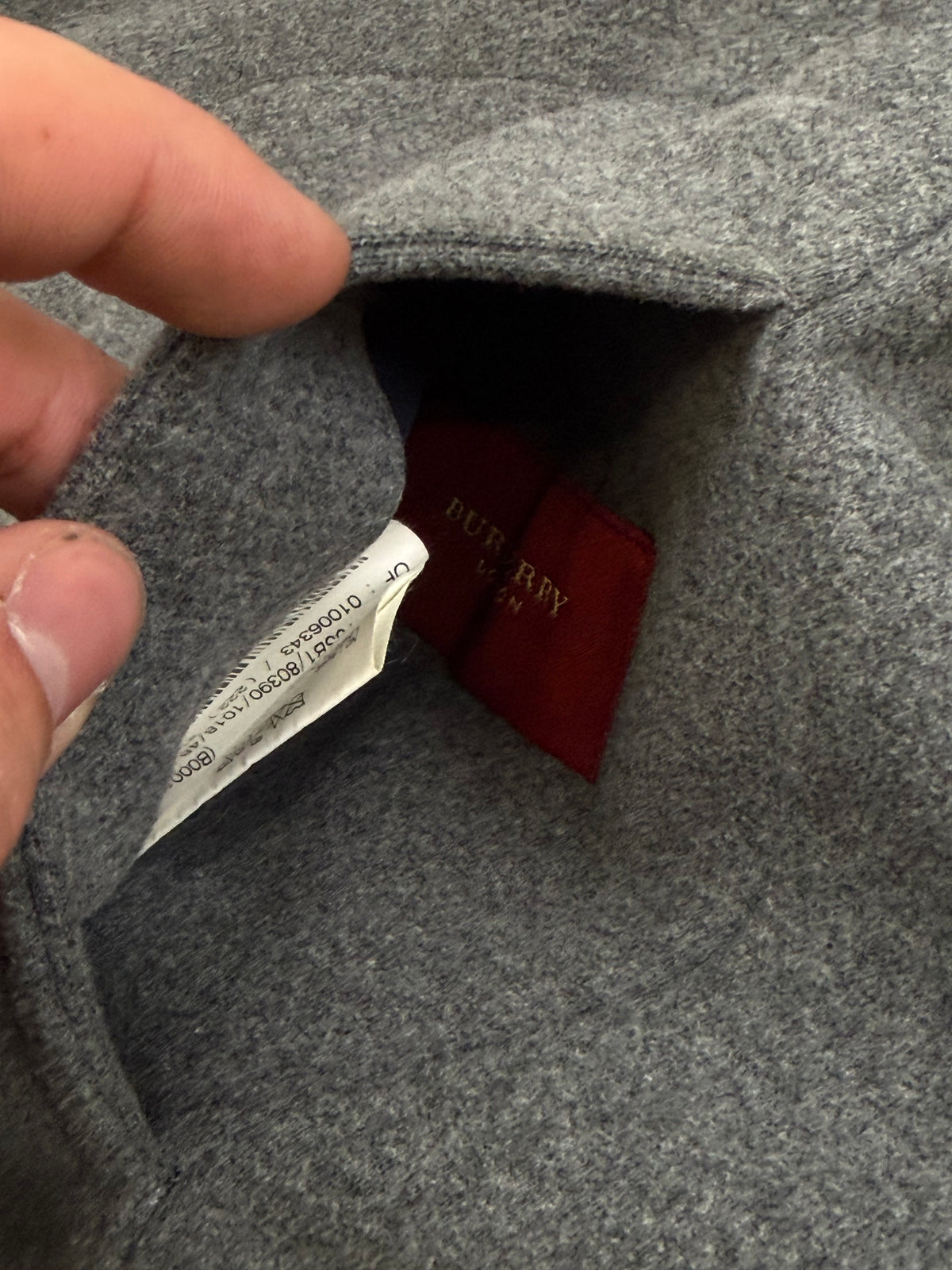 vintage Burberry reversible sweatjacket {S}