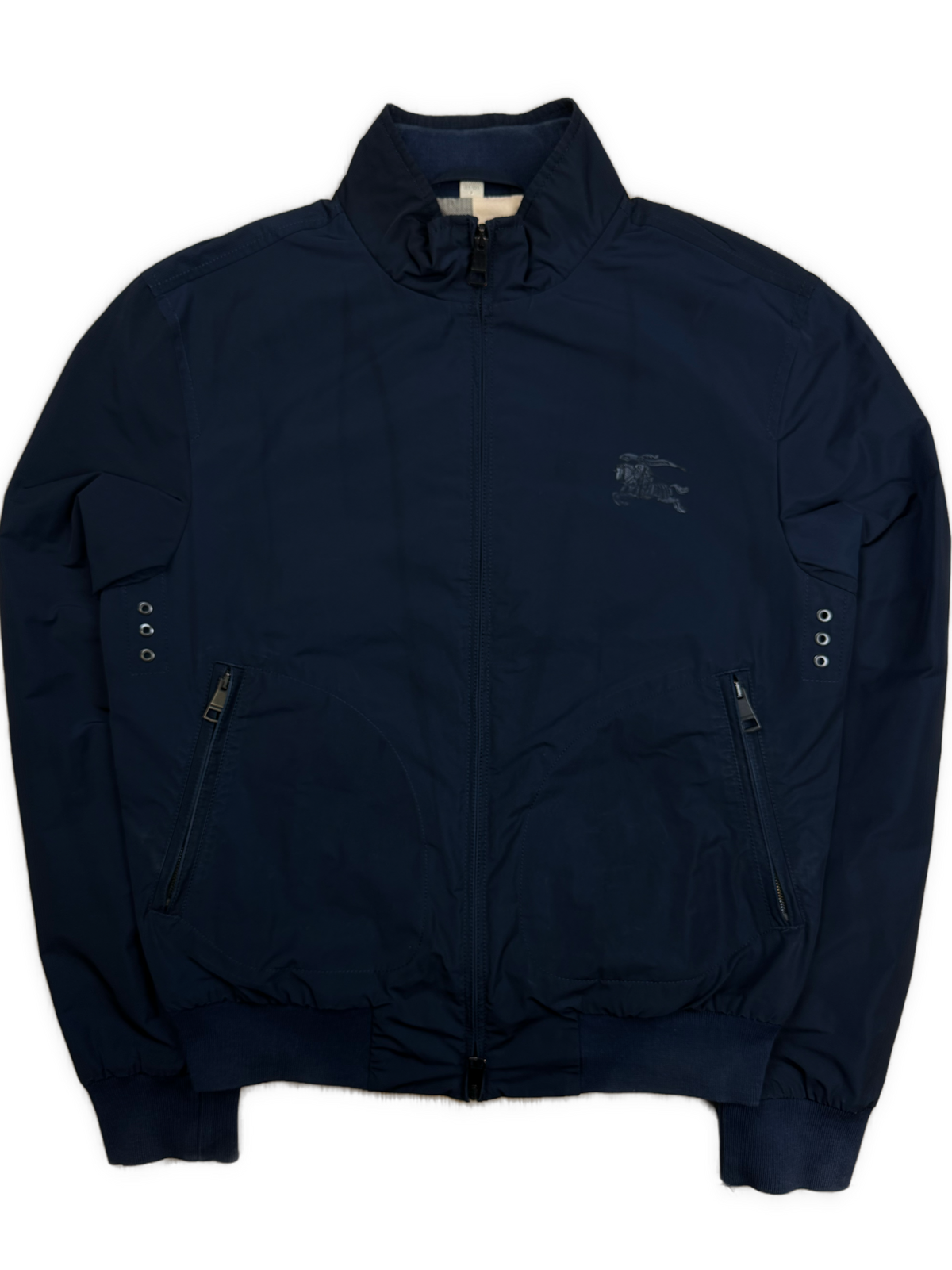 vintage navyblue Burberry windbreaker {S}