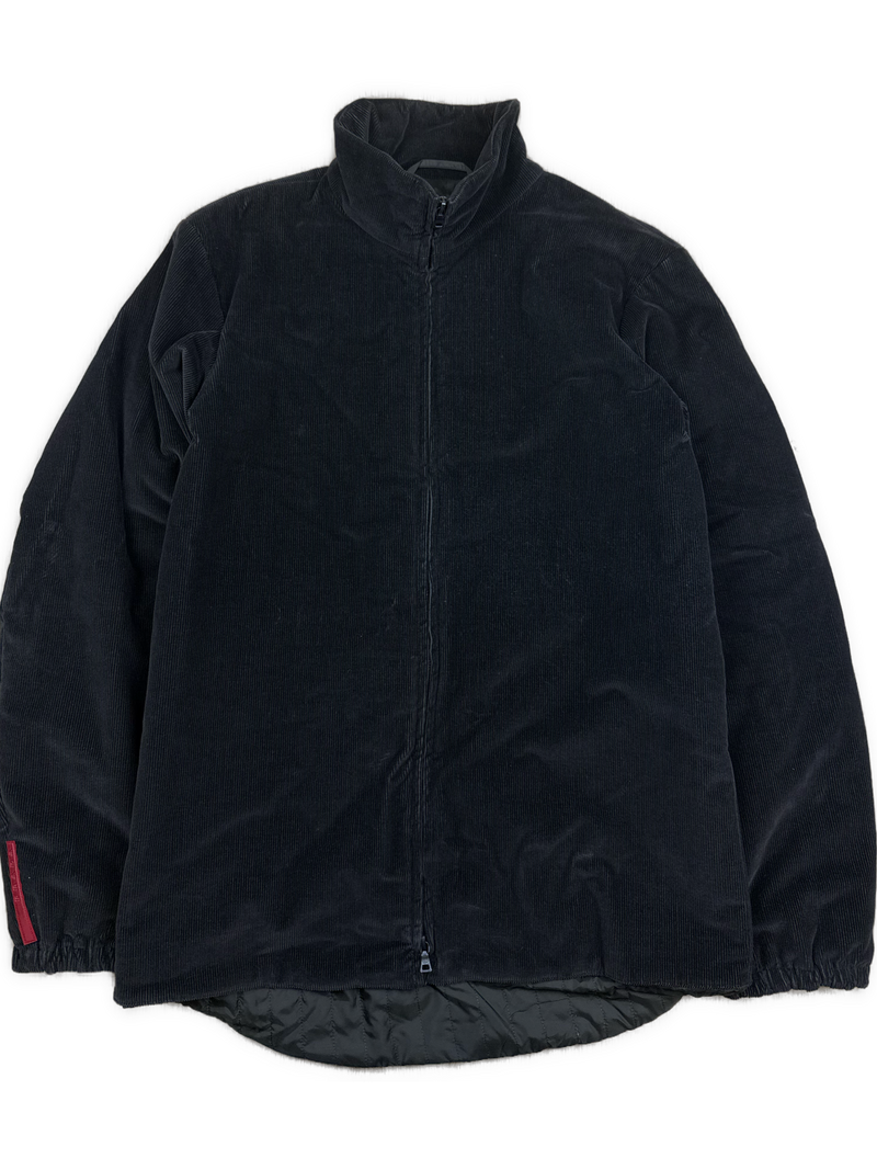 vintage brown Prada cord winterjacket