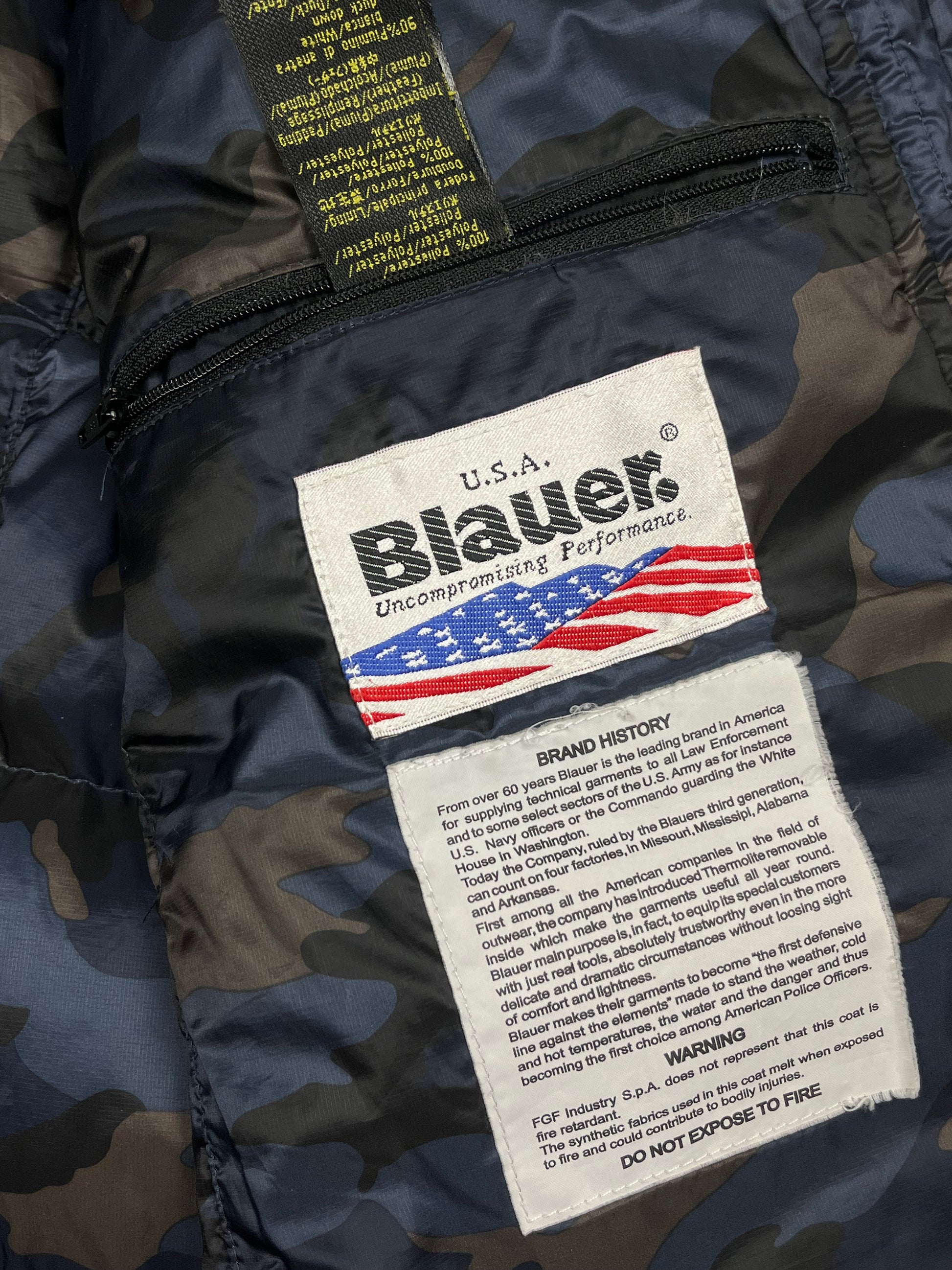 vintage Blauer winterjacket {L}